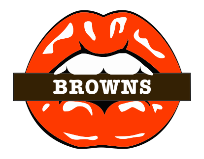 Cleveland Browns Lips Logo vinyl decal